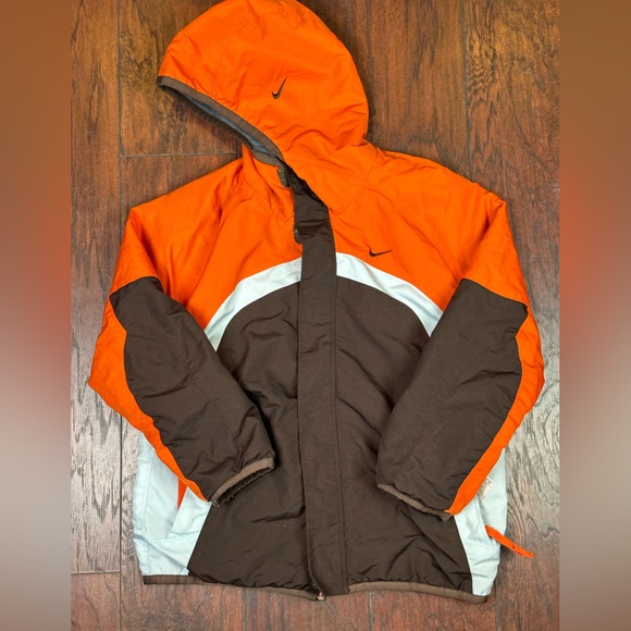 Y2K Nike Big Swoosh reversible windbreaker zip up sweater - Picture 4 of 7